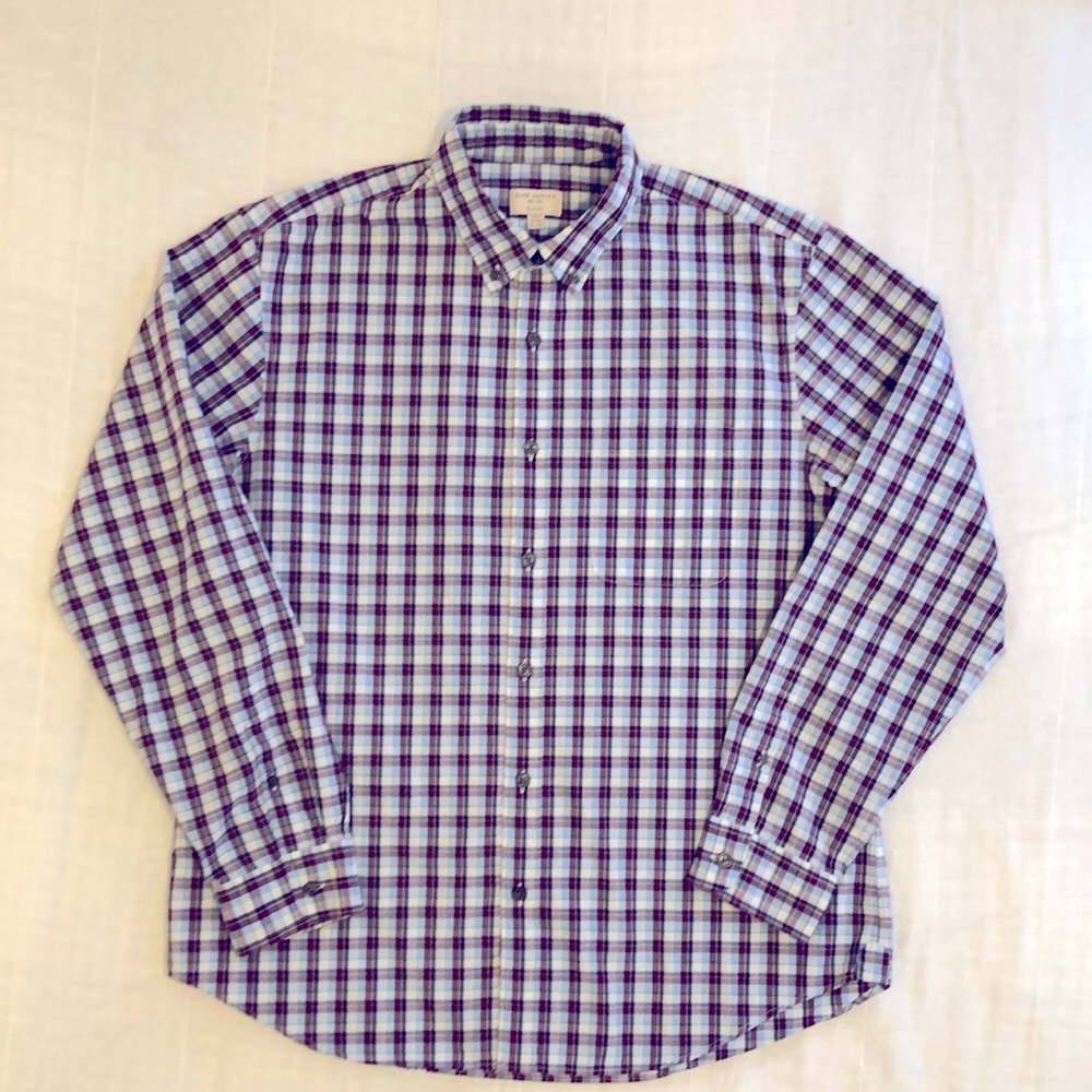 Club Monaco Slim Fit Long Sleeve Button Down Shirt